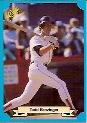 1988 Classic Blue Baseball Cards       245     Todd Benzinger